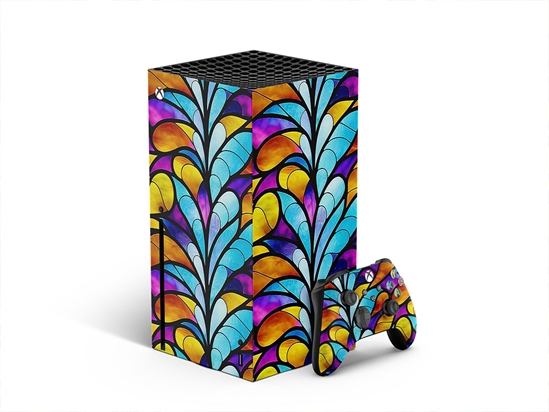 Rising Stalks Stained Glass XBOX DIY Decal