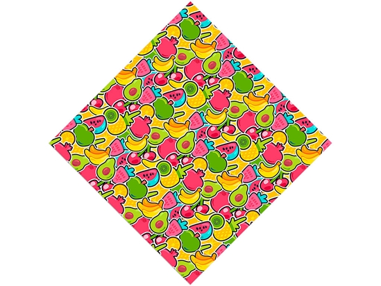 Fabulous Fruit Sticker Bomb Vinyl Wrap Pattern