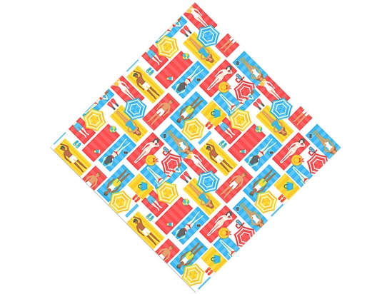 Towel Tetris Summertime Vinyl Wrap Pattern
