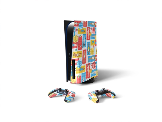 Towel Tetris Summertime Sony PS5 DIY Skin