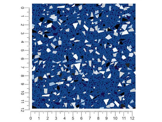Blue Terrazzo Stone 1ft x 1ft Craft Sheets