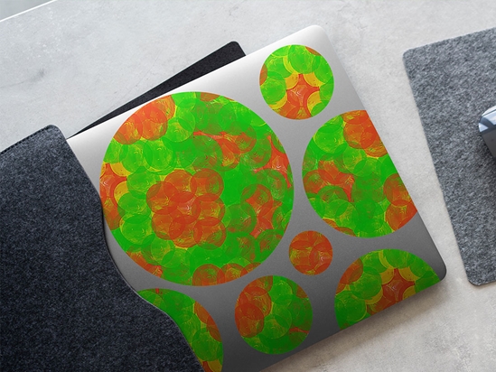 Fungal Dots Tie Dye DIY Laptop Stickers