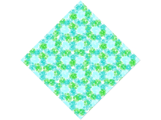 Wavy Wintergreen Tie Dye Vinyl Wrap Pattern