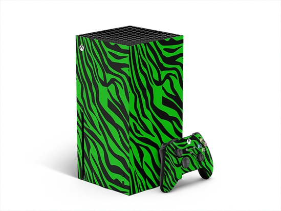 Green Tiger Animal Print XBOX DIY Decal