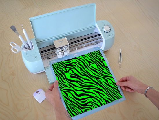 Neon Tiger Animal Print Cricut Compatible Vinyl