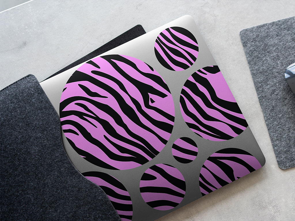 Pink Tiger Animal Print DIY Laptop Stickers