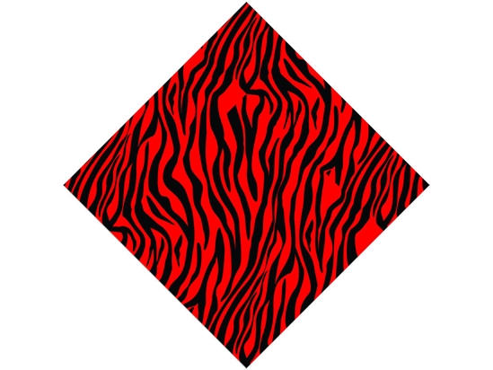 Red Tiger Vinyl Wrap Pattern