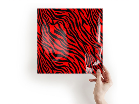 Red Tiger Animal Print Craft Sheets