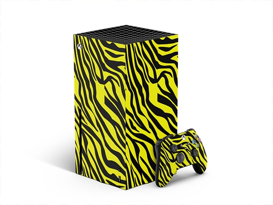 Yellow Tiger Animal Print XBOX DIY Decal