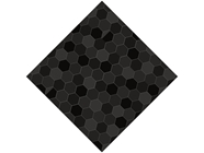 Black Hexagonal Tile Vinyl Wrap Pattern