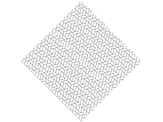 Rhomboid Triangles Tile Vinyl Wrap Pattern