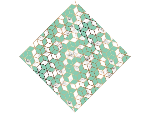 Rcraft™ Marble Tile Craft Vinyl - Aquamarine Cubes