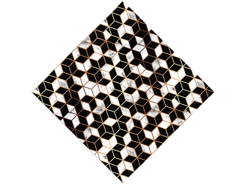 Rcraft™ Marble Tile Craft Vinyl - Black Cubes