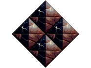 Bronze Square Tile Vinyl Wrap Pattern