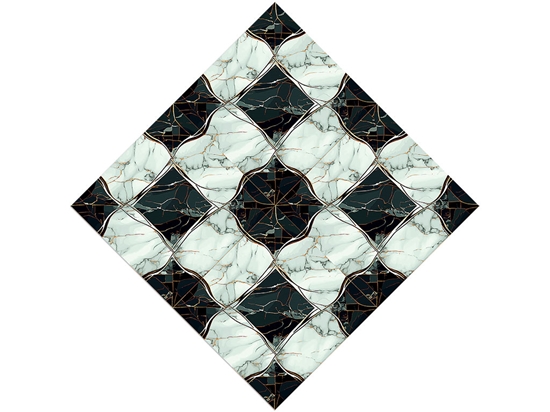 Checkered Diamond Tile Vinyl Wrap Pattern
