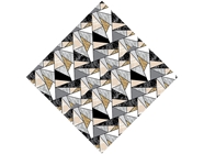 Golden Triangles Tile Vinyl Wrap Pattern