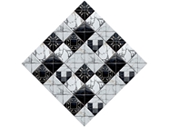 Monochrome Mash-Up Tile Vinyl Wrap Pattern