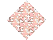 Pink Cutouts Tile Vinyl Wrap Pattern