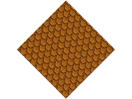 Brown Scaled Tile Vinyl Wrap Pattern