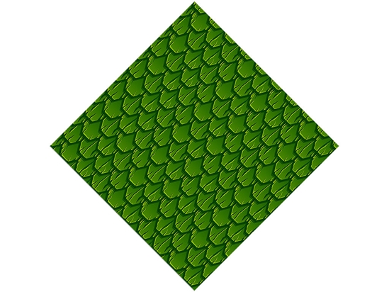 Green Scaled Tile Vinyl Wrap Pattern