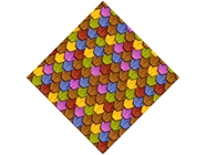 Rainbow Scaled Tile Vinyl Wrap Pattern