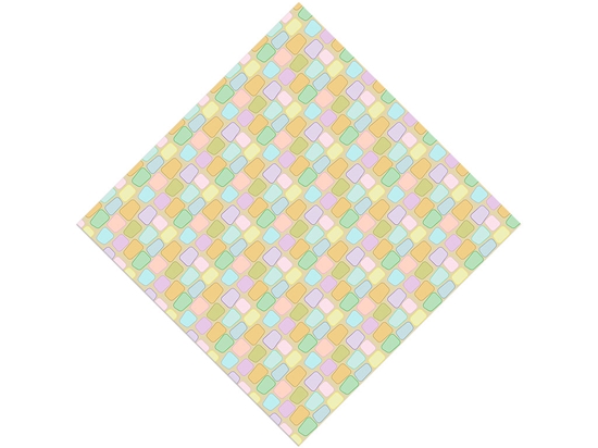 Rainbow Blocks Tile Vinyl Wrap Pattern