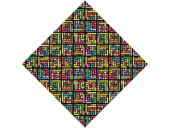 Rainbow Explosion Tile Vinyl Wrap Pattern