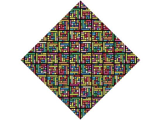 Rainbow Explosion Tile Vinyl Wrap Pattern