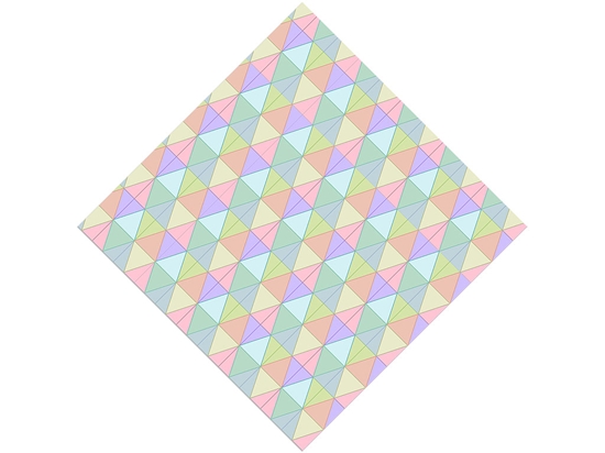 Rainbow Triangles Tile Vinyl Wrap Pattern