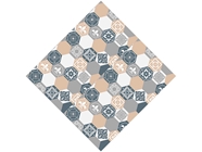 Neutral Hexagonal Tile Vinyl Wrap Pattern