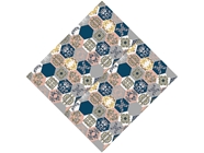 Warm Hexagonal Tile Vinyl Wrap Pattern
