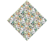Green Cube Tile Vinyl Wrap Pattern