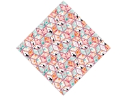 Pink Cube Tile Vinyl Wrap Pattern