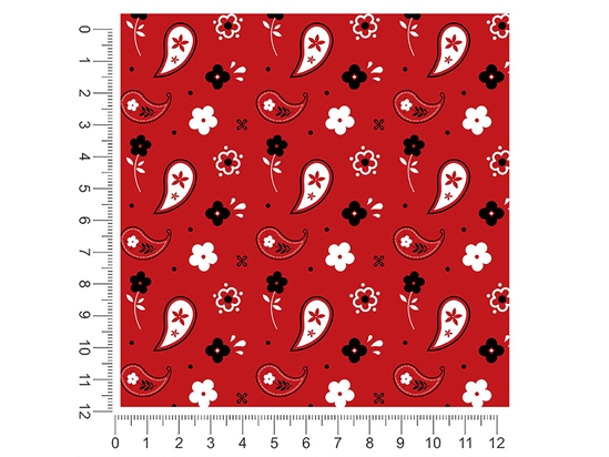 Red Kerchief Toy Room 1ft x 1ft Craft Sheets