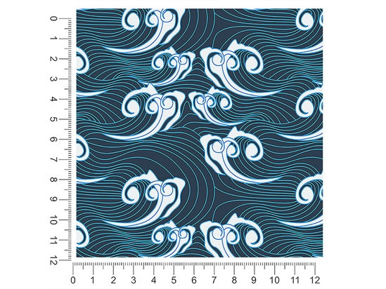 Eastern Waves Water 1ft x 1ft Craft Sheets