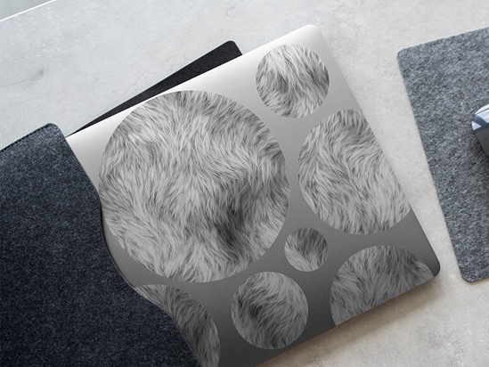 White Wolf Animal Print DIY Laptop Stickers
