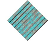 Distressed Aqua Wood Plank Vinyl Wrap Pattern