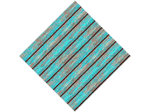 Rcraft™ Blue Wood Plank Craft Vinyl - Distressed Aqua