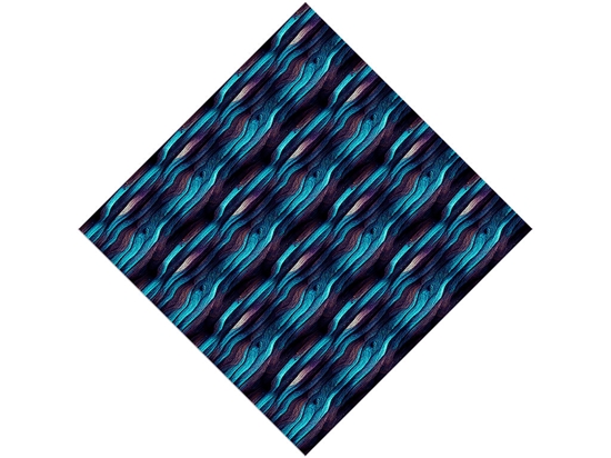 Ocean Waves Wood Plank Vinyl Wrap Pattern