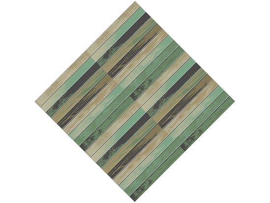 Moss Gradient Wood Plank Vinyl Wrap Pattern