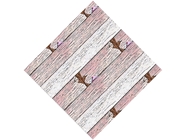 Distressed Blush Wood Plank Vinyl Wrap Pattern
