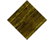 Distressed Aureolin Wood Plank Vinyl Wrap Pattern