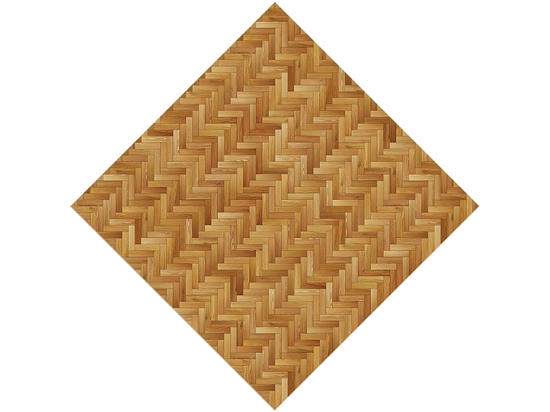 Golden Wheat Wooden Parquet Vinyl Wrap Pattern