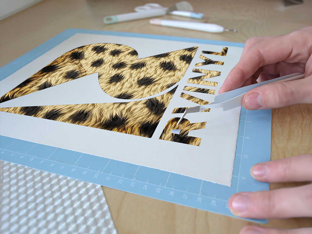 Serengeti Yeti Animal Print Easy Weed Craft Vinyl