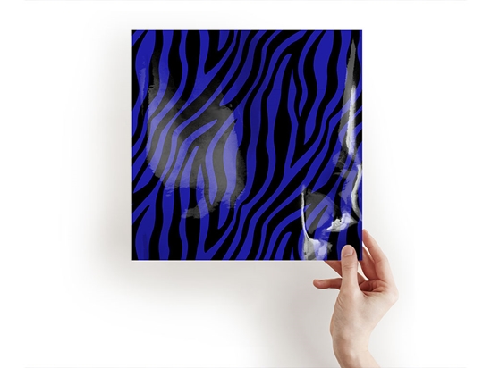 Blue Zebra Animal Print Craft Sheets