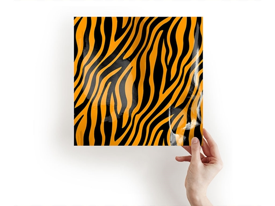 Orange Zebra Animal Print Craft Sheets
