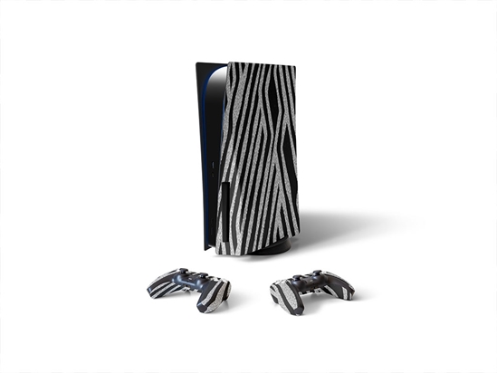 Tron Zebra Animal Print Sony PS5 DIY Skin