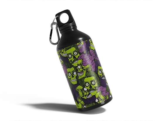Man-Eating Hipster Horror Water Bottle DIY Stickers