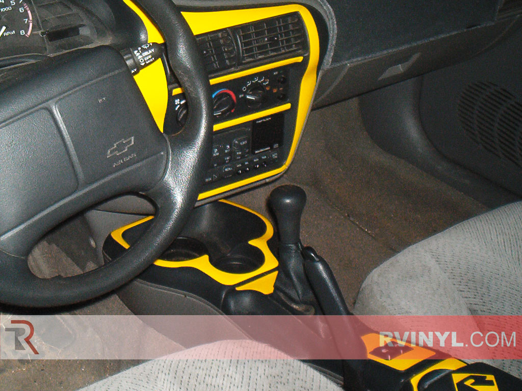Custom Gloss Yellow Chevy Cavalier Dash Kit