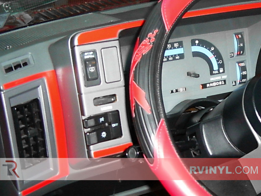 Chevy S-10 1981-1988 Custom Dash Kits in a Red Candy Finish
